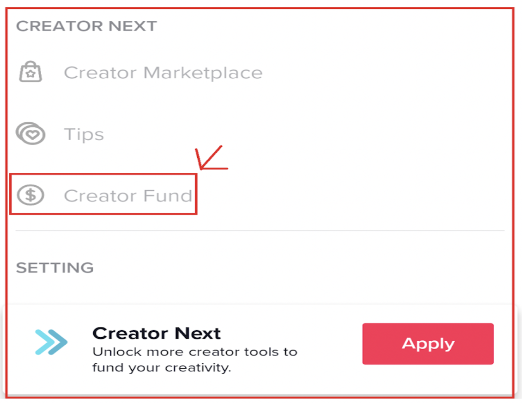 Bắt đầu bật tính năng kiếm tiền trên Tik Tok tại Creator Fund